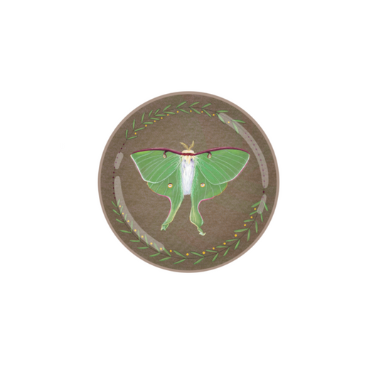 Luna Moth Button