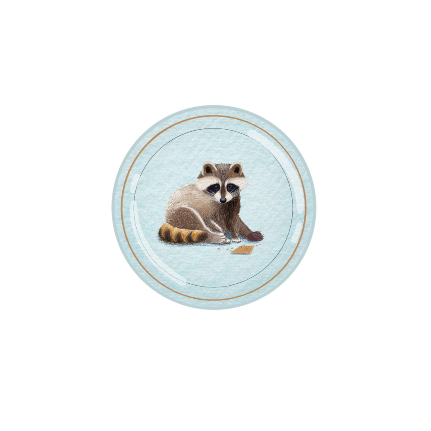 Baby Raccoon Button