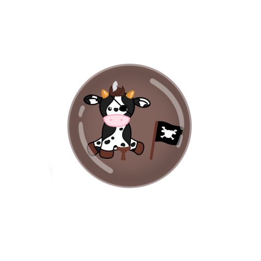 Pirate Cow Button