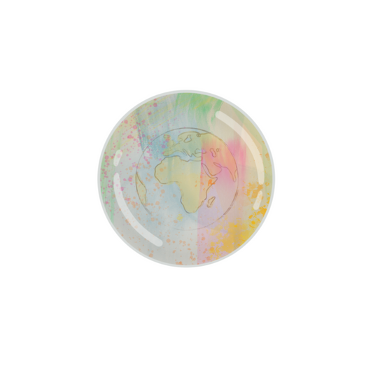 Watercolor Earth Button