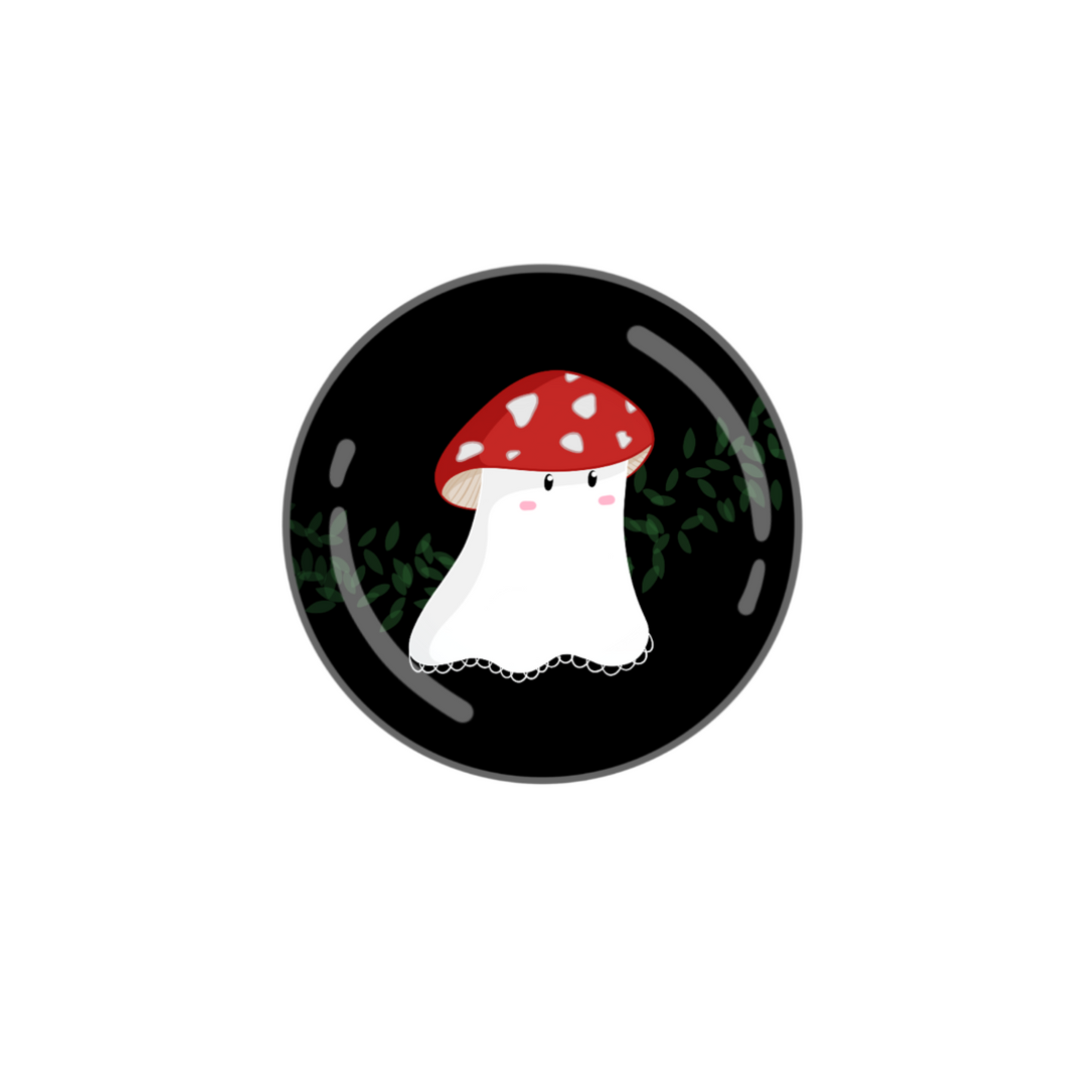 Mushroom Ghost Button