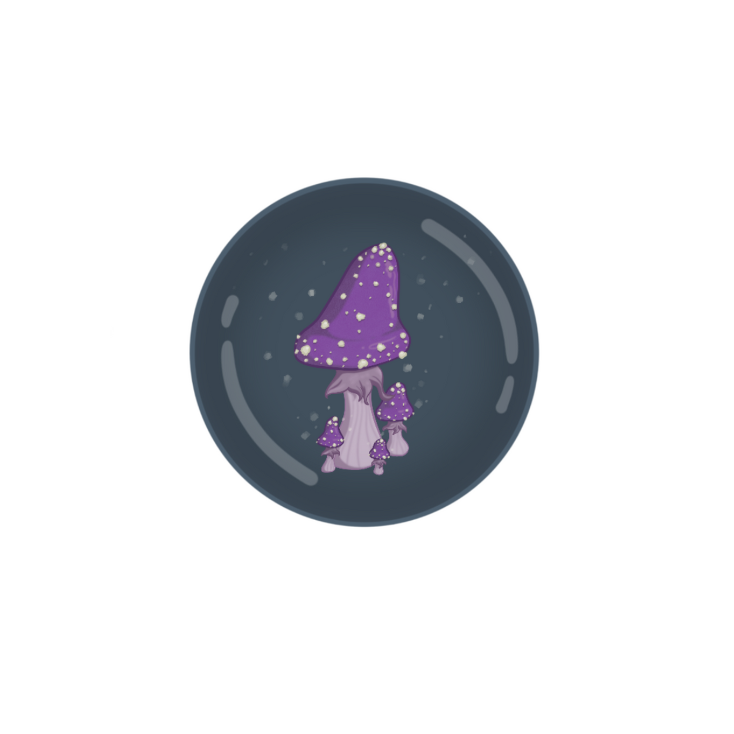 Purple Mushrooms Button