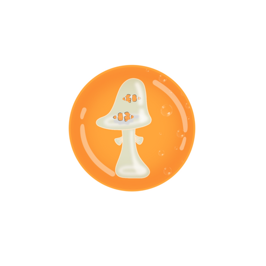 Clownfish Mushroom Button