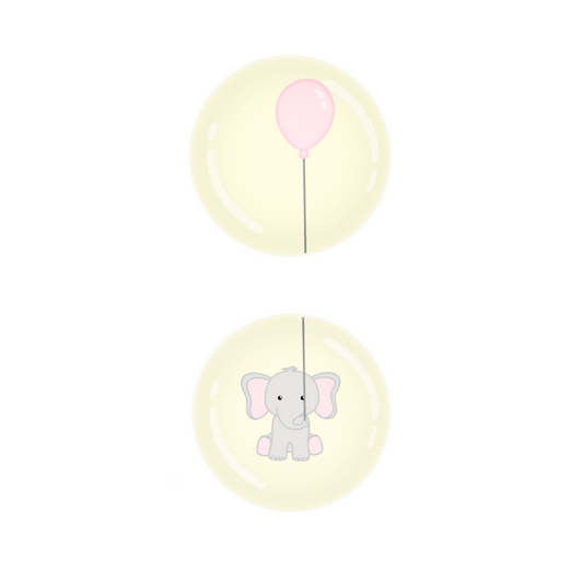 Elephant & Balloon Button Bundle