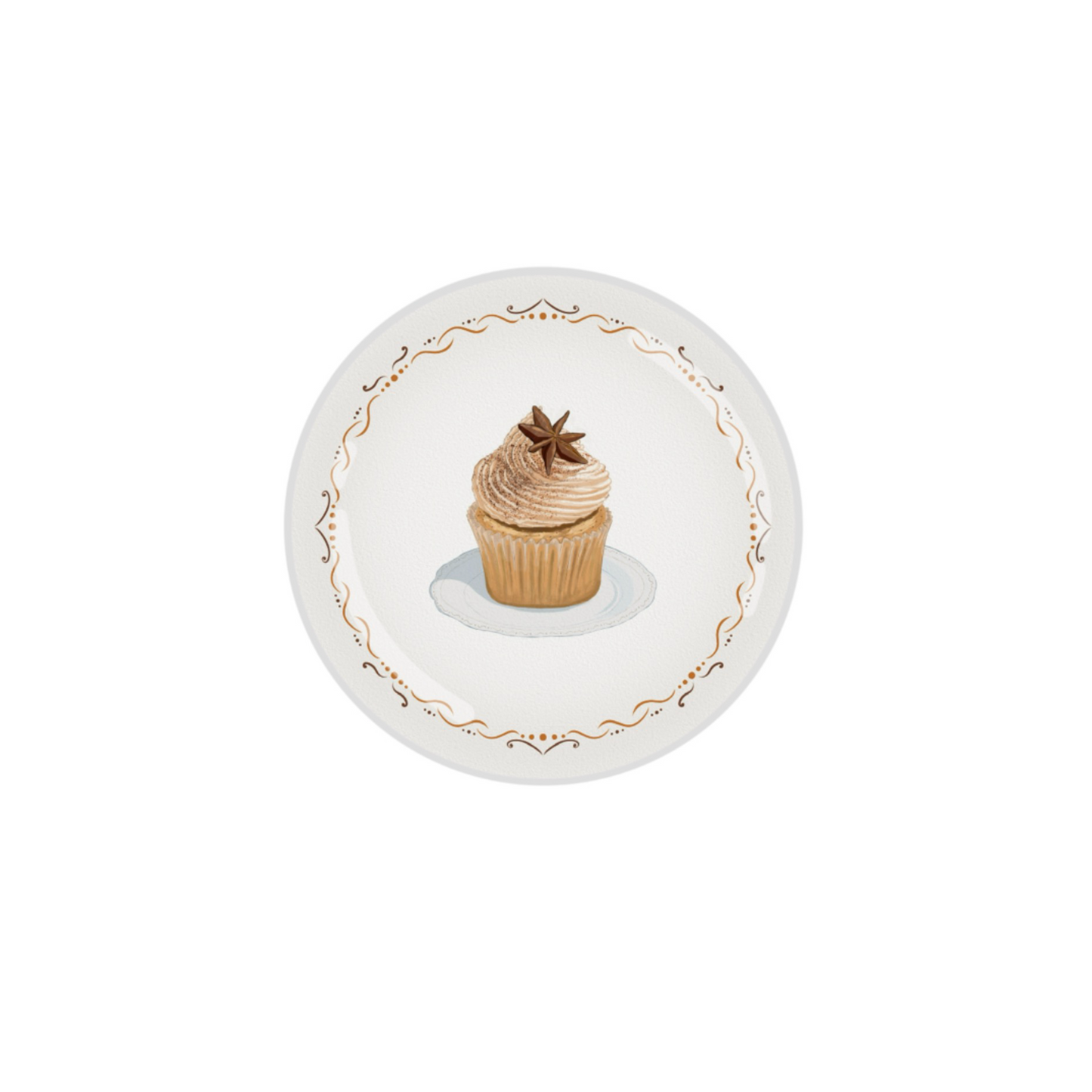 Spiced Chai Cupcake Button